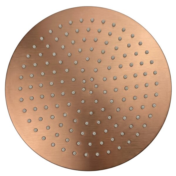 Kruhová hlavová sprcha REA JS-P014BRG 30 cm, kartačová měď