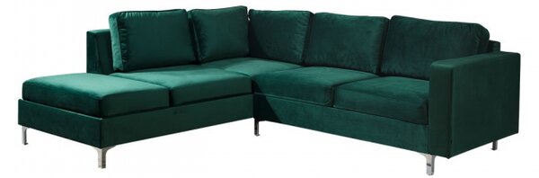 Rohová sedací souprava Nemezy Velvet, Barva: Tiffany 10, Strana: pravá 5902928137576