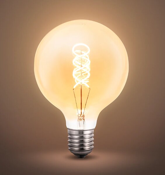 LED stmívatelná žárovka Minalox G125 E27, 4W, 24V, 3000K