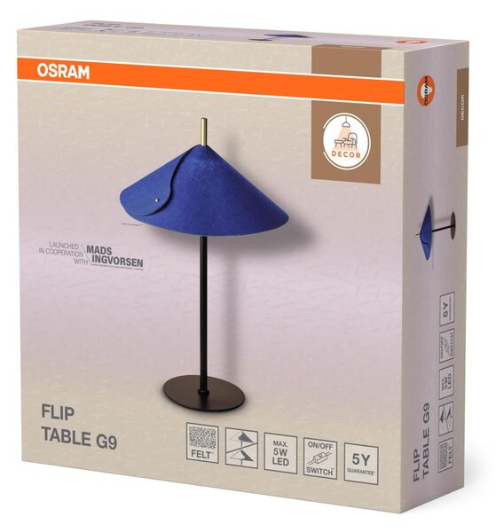 LEDVANCE stolní lampa Decor Flip G9 220-240 V modrá