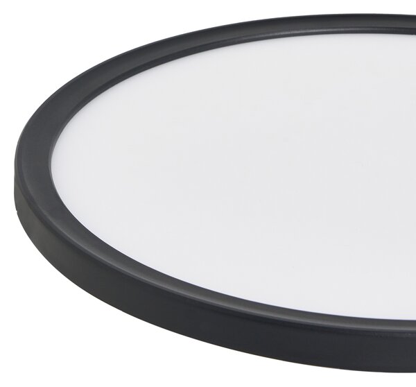 LED stropní světlo VELORA s dálkovým ovládáním se stmívačem Černá