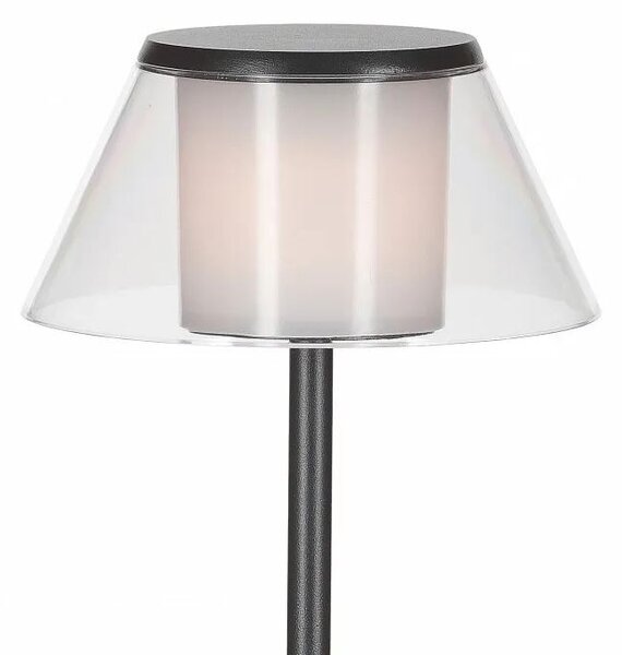 Mantra 7989 K5, venkovní stolní nabíjecí lampa LED 2W 3000K, černá, výška 35cm, IP54