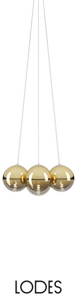 Lodes Designové závěsné LED svítidlo RANDOM CLOUD, 7x ø23cm, š. 62 cm, CRI90 Barva: Bronzová, Teplota světla: 2700K - teplá bílá
