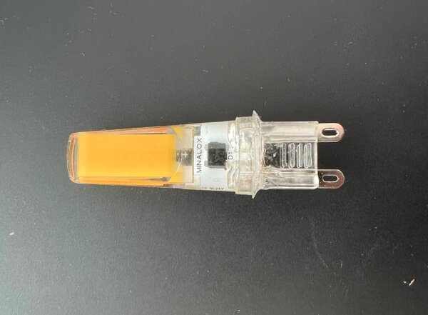 LED stmívatelná žárovka Minalox COB G9, 2W, 24V, 2700K