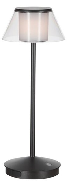 Mantra 7989 K5, venkovní stolní nabíjecí lampa LED 2W 3000K, černá, výška 35cm, IP54