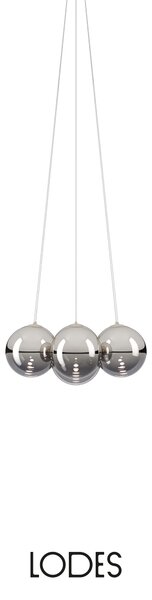 Lodes Designové závěsné LED svítidlo RANDOM CLOUD, 7x ø23cm, š. 62 cm, CRI90 Barva: Bronzová, Teplota světla: 2700K - teplá bílá