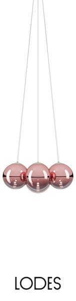 Lodes Designové závěsné LED svítidlo RANDOM CLOUD, 7x ø23cm, š. 62 cm, CRI90 Barva: Bronzová, Teplota světla: 2700K - teplá bílá