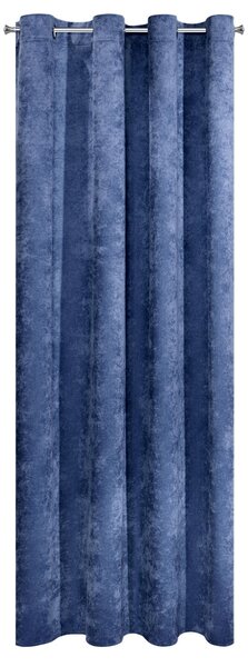 ZATEMŇOVACÍ ZÁVĚS NA KROUŽCÍCH ANISA 140X250 CM NÁMOŘNICKÁ MODRÁ