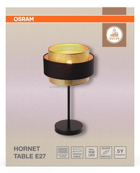 LEDVANCE stolní lampa Decor Hornet E27 220-240 V