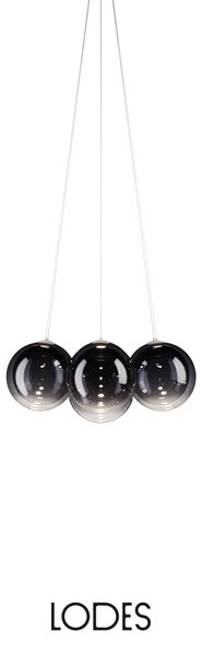 Lodes Designové závěsné LED svítidlo RANDOM CLOUD, 7x ø28cm, š. 76 cm, CRI90 Barva: Sněhově bílá, Teplota světla: 2700K - teplá bílá