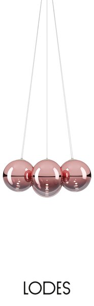 Lodes Designové závěsné LED svítidlo RANDOM CLOUD, 7x ø28cm, š. 76 cm, CRI90 Barva: Sněhově bílá, Teplota světla: 2700K - teplá bílá
