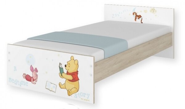 Dětská postel Disney 180/90 cm - Medvídek PÚ bílá