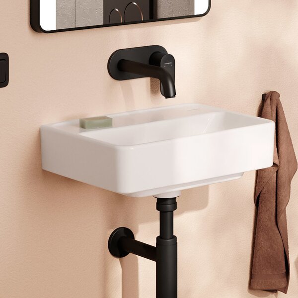 Hansgrohe Xanuia Q umyvadlo 45x34 cm obdélníkový klasický bílá lesk 60231450