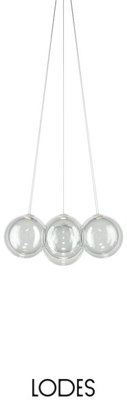 Lodes Designové závěsné LED svítidlo RANDOM CLOUD, 7x ø28cm, š. 76 cm, CRI90 Barva: Sněhově bílá, Teplota světla: 2700K - teplá bílá