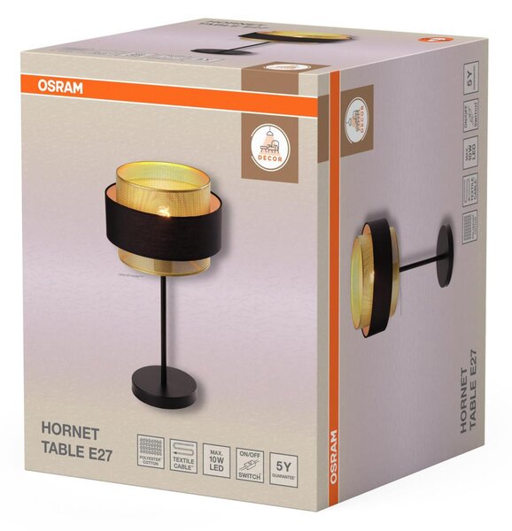 LEDVANCE stolní lampa Decor Hornet E27 220-240 V