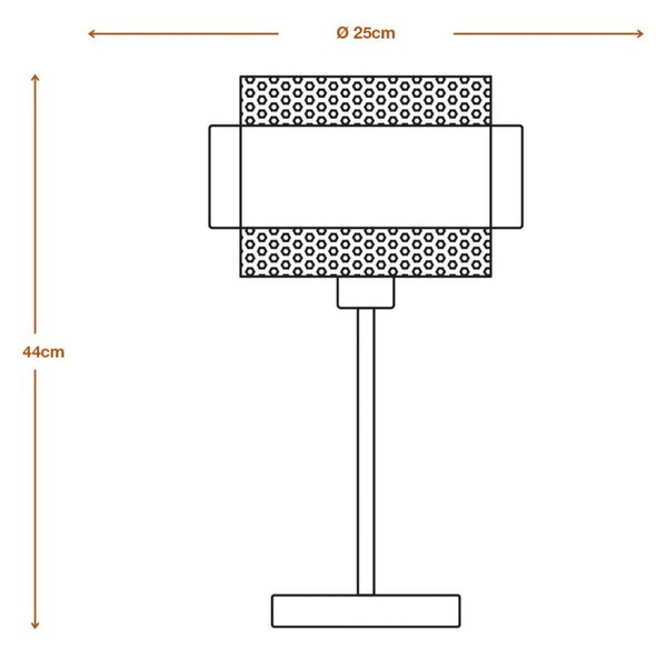 LEDVANCE stolní lampa Decor Hornet E27 220-240 V