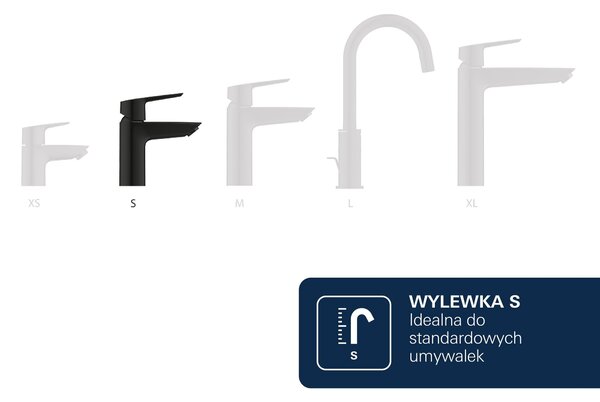Grohe Lineare New umyvadlová baterie stojící s termostatem černá 231062431