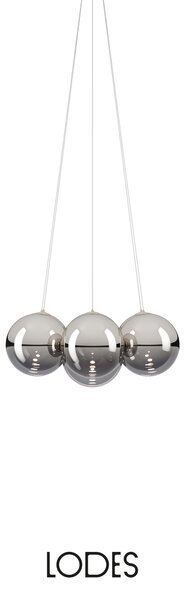 Lodes Designové závěsné LED svítidlo RANDOM CLOUD, 7x ø28cm, š. 76 cm, CRI90 Barva: Sněhově bílá, Teplota světla: 2700K - teplá bílá