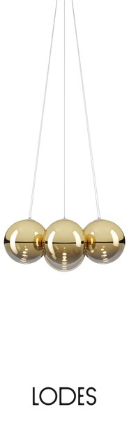 Lodes Designové závěsné LED svítidlo RANDOM CLOUD, 7x ø28cm, š. 76 cm, CRI90 Barva: Sněhově bílá, Teplota světla: 2700K - teplá bílá