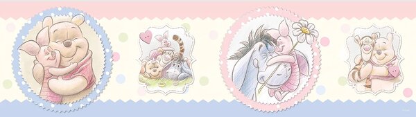 Dětská samolepící bordura na zeď Disney Medvídek Pú | 5 m x 13.8 cm | DWBD8066