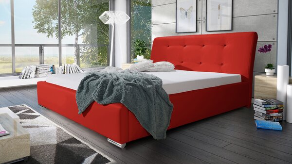 Čalouněná postel Spark 90x200 cm Barva látky Eko-kůže: Červená (10)