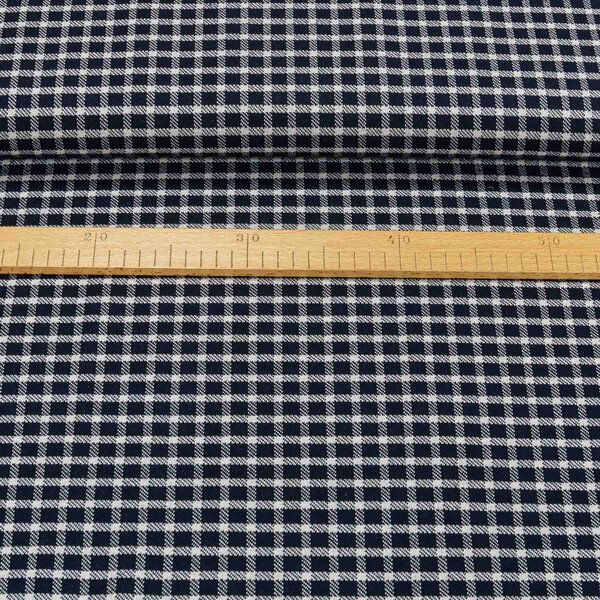 Směsový úplet 3199, tmavě modrá kostička, š.140cm (látka v metráži)