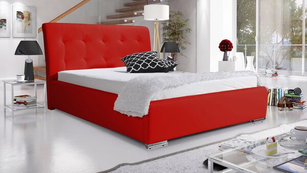 Čalouněná postel Star 90x200 cm Barva látky Eko-kůže: Červená (10)