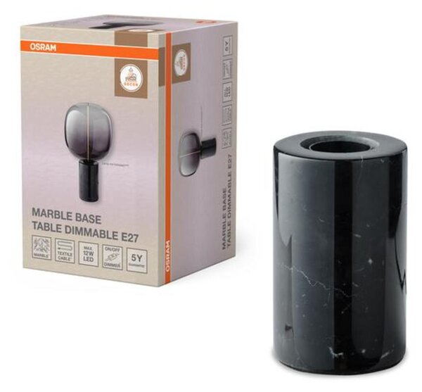 LEDVANCE stolní lampa Decor Marble Base stmívatelná E27 černá