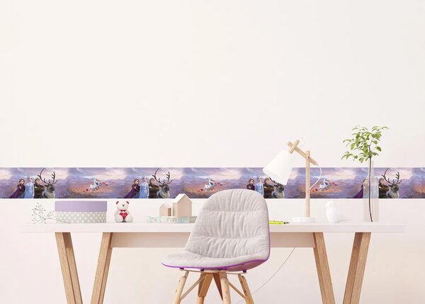 Dětská samolepící bordura na zeď Disney Ledové království | 5 m x 9.7 cm | DWBD8159