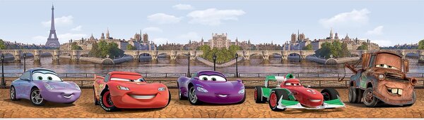 Dětská samolepící bordura na zeď Disney Auta Londýn | 5 m x 9.7 cm | DWBD8081