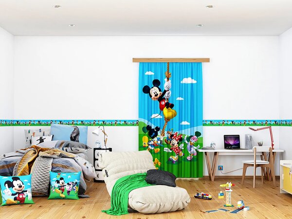 Dětská samolepící bordura na zeď Disney Klubík Mickeyho Mouse | 5 m x 9.7 cm | DWBD8079
