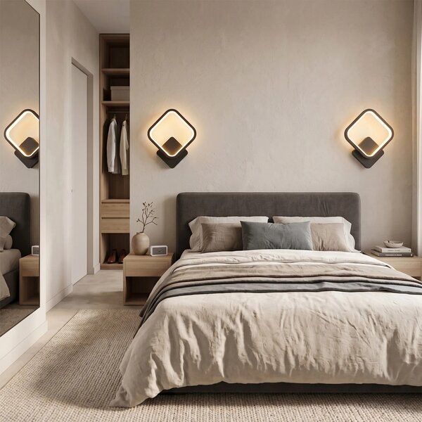 Toolight Nástěnné LED osvětlení LHJ122-W černé