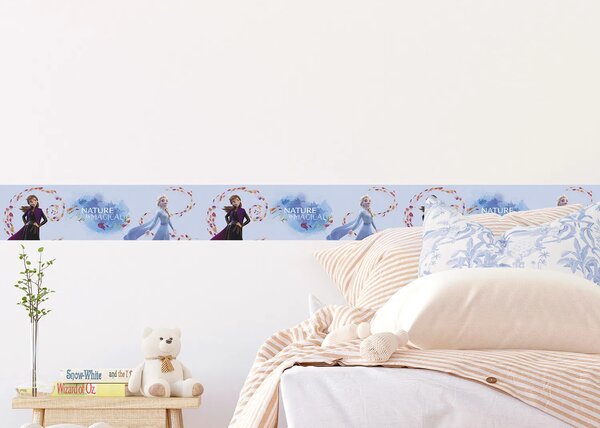 Dětská samolepící bordura na zeď Disney Ledové království Kouzlo | 5 m x 13.8 cm | DWBD8110
