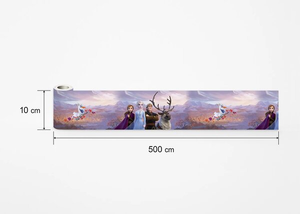 Dětská samolepící bordura na zeď Disney Ledové království | 5 m x 9.7 cm | DWBD8159