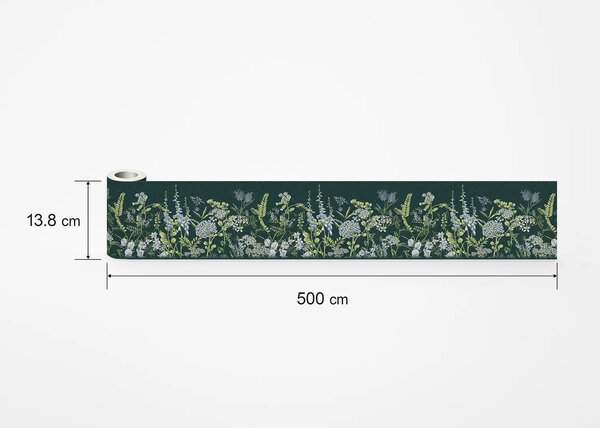 Samolepící bordura na zeď Květy Vikve na Brunšvické Zelené | 5 m x 13.8 cm | DWB8523