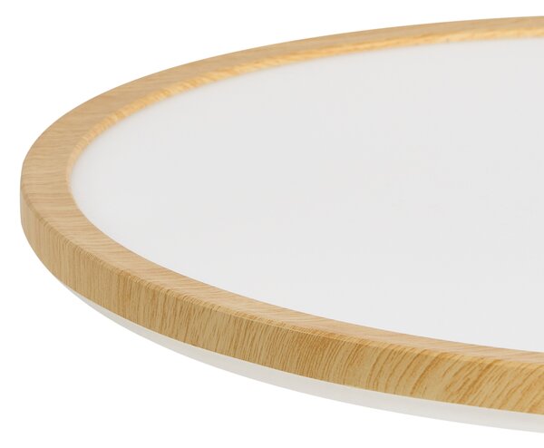 LED stropní světlo VELORA s dálkovým ovládáním se stmívačem Světle hnědá