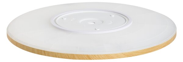 LED stropní světlo VELORA s dálkovým ovládáním se stmívačem Světle hnědá