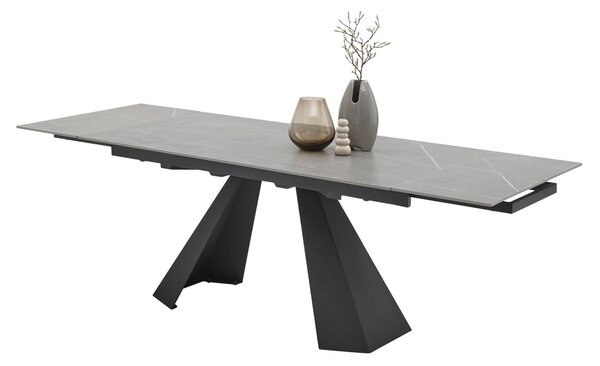 JÍDELNÍ STŮL, světle šedá, 160-240/90/76 cm P & B - Jídelní stoly, Online Only