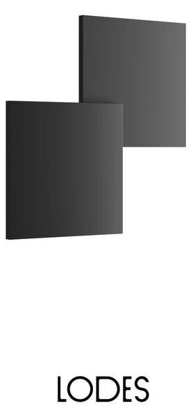 Lodes LED stropní svítidlo Puzzle Double Square, v. 30 cm, 2x16W Barva: Matná bílá, Teplota světla: 2700K - teplá bílá