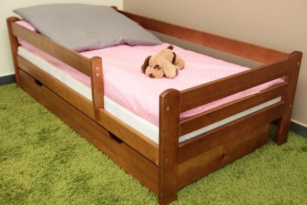 STA Dětská postel 160x80 cm Vráťa dub+ šuplík + matrace
