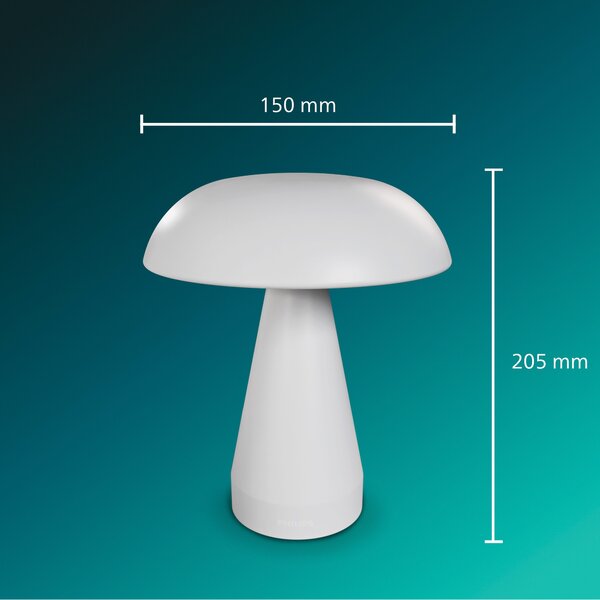 Mycena LED svítidlo DSK215 2W 30-65K USB, bílá