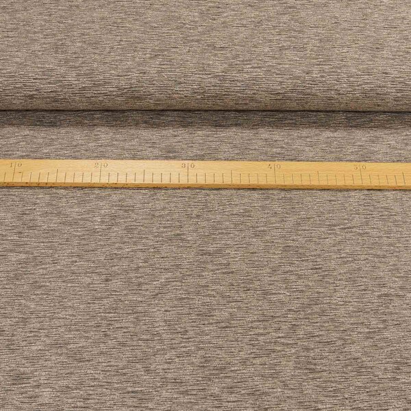 Směsový úplet N3134, béžový žíhaný, š.150cm (látka v metráži)