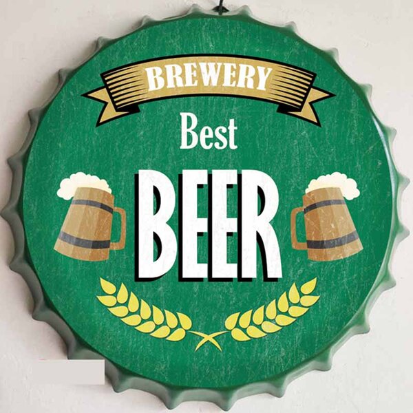 Ceduľa vrchnák Brewery Best Beer 35x35cm