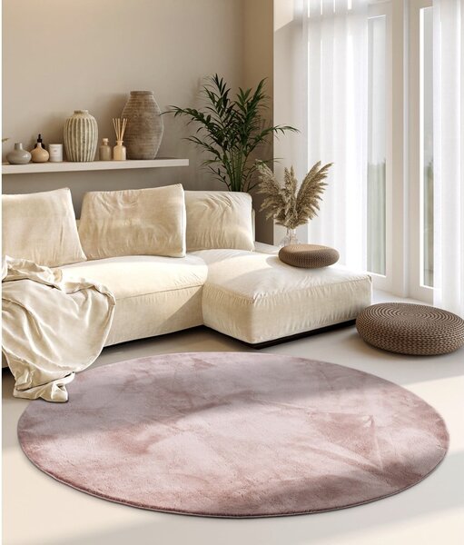 Starorůžový kulatý koberec ø 200 cm Leon – Villeroy&Boch