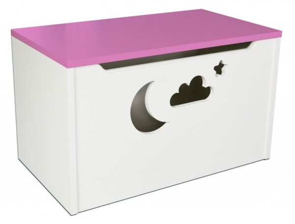HB Box na hračky - mrak růžová 70cm/42cm/40cm