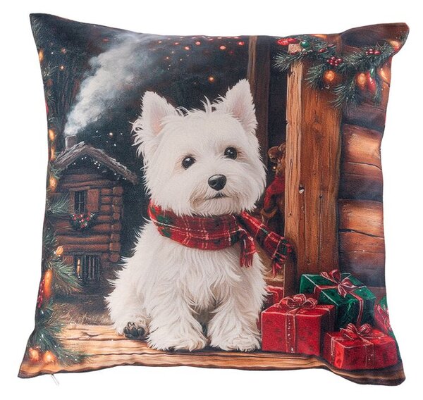 Povlak na polštářek WHITE TERRIER 40 x 40 cm