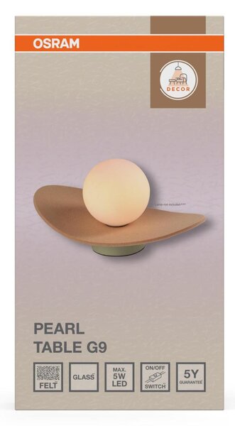 LEDVANCE stolní svítidlo Decor Pearl G9 220-240 V
