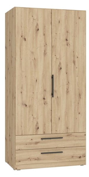 Šatní skříň MARO 100x213x59 cm dub artisan