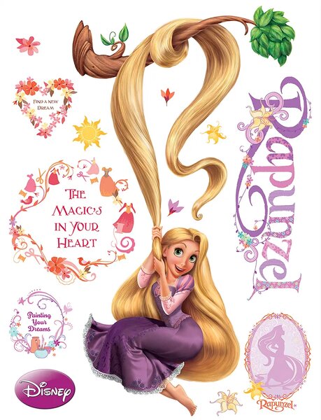 Dětská samolepka na zeď Disney Locika na Větvi | 65 x 85 cm | DDK853