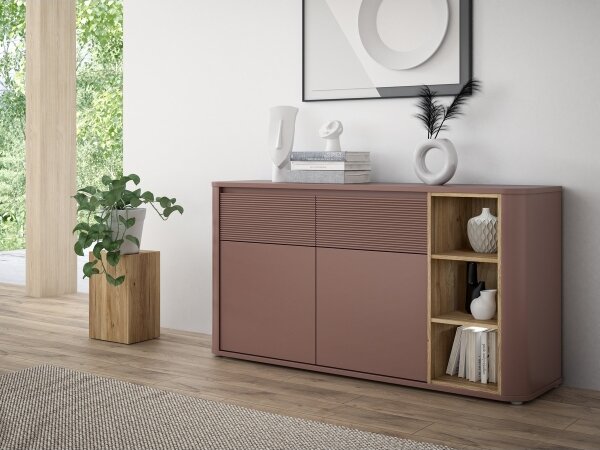 Komoda INAR 160x83x41 cm hnědá/dub